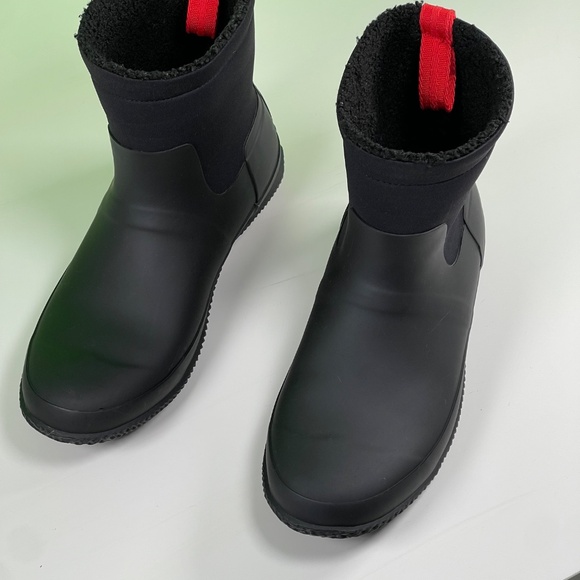 HUNTER MEN'S INSULATED ROLL TOP VEGAN SHEARLING BOOTS - Picture 3 of 7